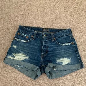 ABERCROMBIE Distressed Denim Shorts